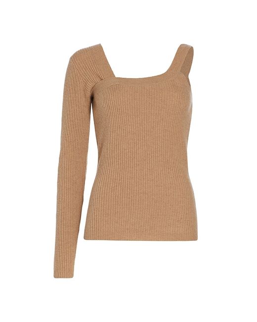 Naadam -Cashmere Ribbed Asymmetrical Sweater