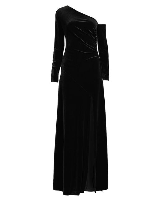 Donna Karan Asymmetric Velvet Gown