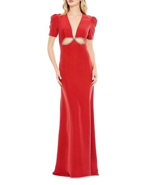 Mac Duggal Embellished Cut-Out Gown