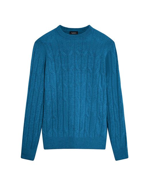 Bugatchi Cable-Knit Jacquard Sweater