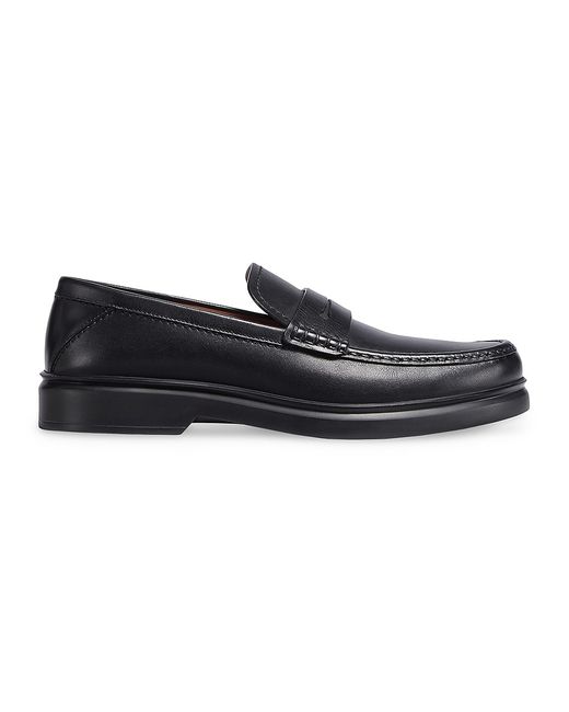 Z Zegna Leather Penny Loafers