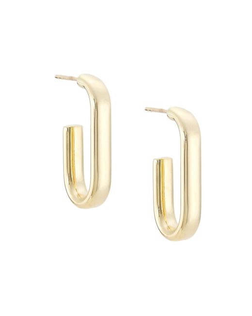 Saks Fifth Avenue Collection 14K Gold Oval Hoop Earrings