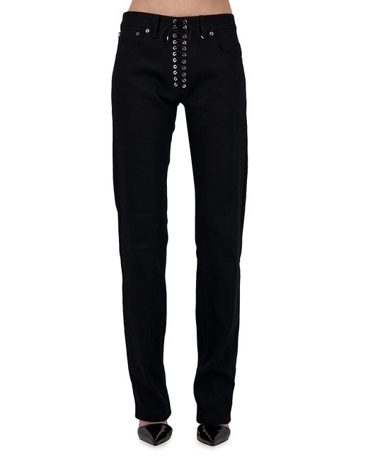 Ludovic De Saint Sernin All The Rumors Are True Leather Lace-Up Pants