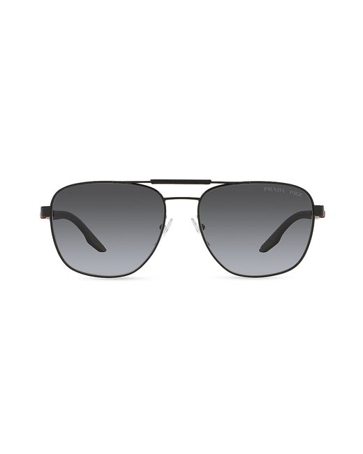 Prada Sport 6MM Metal Aviator Sunglasses