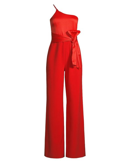 Likely Yara One-Shoulder Bow Jumpsuit