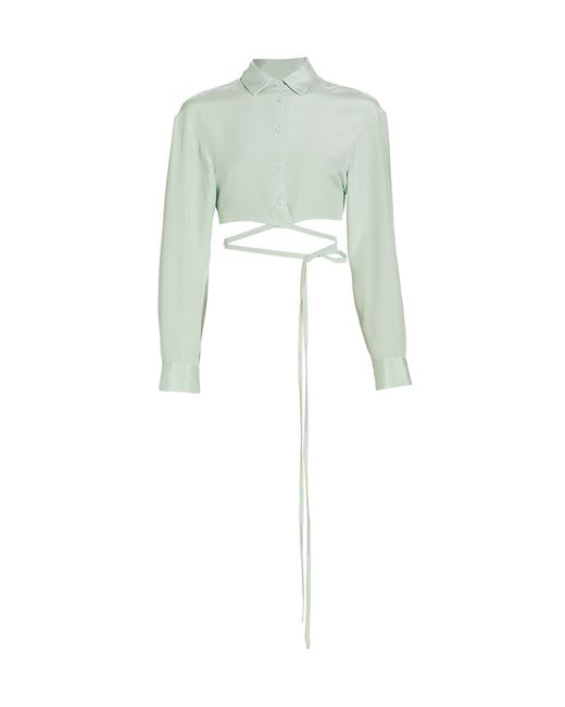 Christopher Esber Cropped Button-Up Shirt