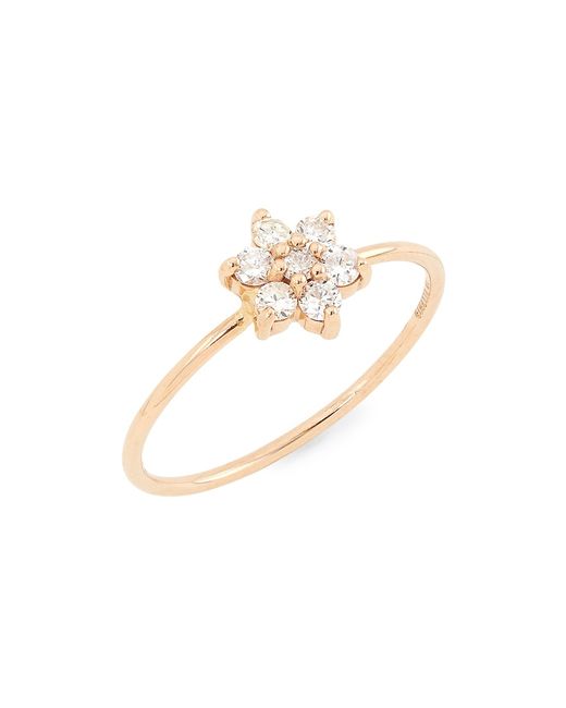 Ginette Ny 18K Diamond Star Ring