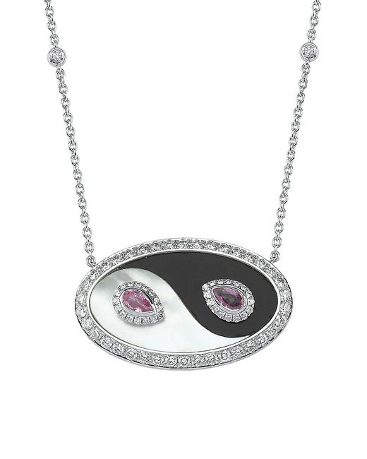 Danielle Marks Yin-Yang 18K Multi-Gemstone Pendant Necklace
