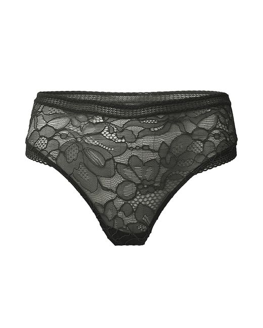 Wolford High-Rise Floral Lace Thong