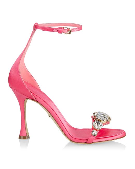 Giambattista Valli Jeweled Metallic High-Heel Sandals