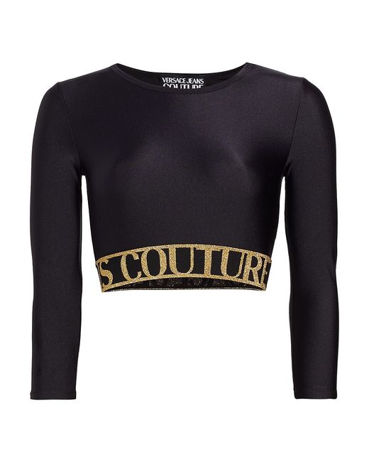 Versace Jeans Couture Logo Band Crop Top