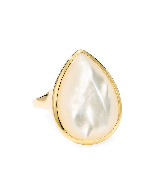 Ippolita Polished Rock Candy 18K Mother-Of-Pearl Medium Teardrop Ring
