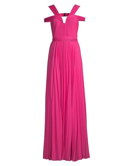 Ungaro Pleated Off-The-Shoulder Gown