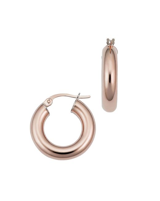 Oradina 14K Rose Solid Gold Everything Bold Hoops
