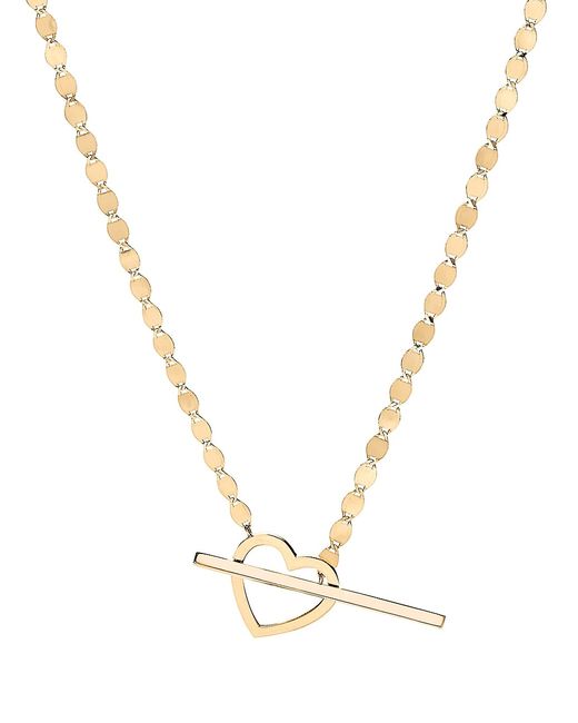 Lana Jewelry 14K Heart Toggle Necklace