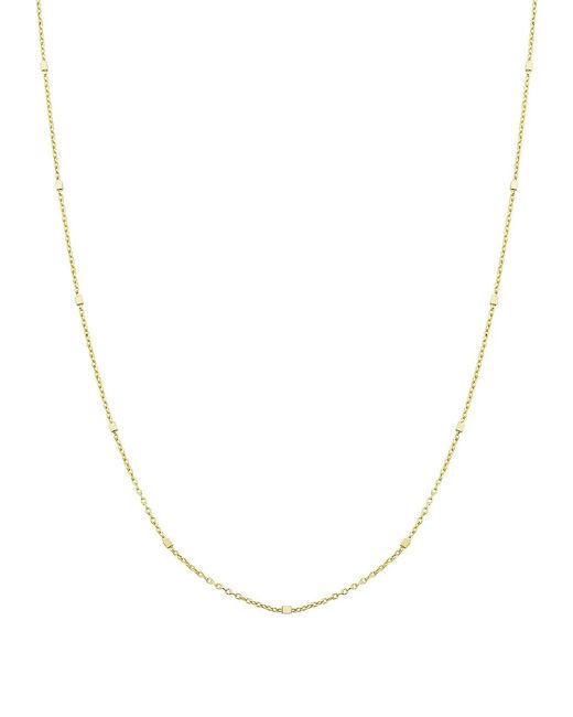 Oradina 14K Solid Gold Grace Chain Necklace