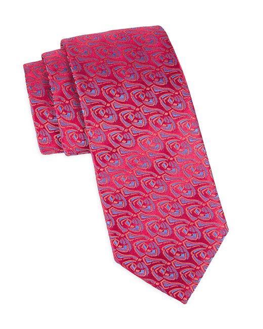 Charvet Rose Jacquard Tie
