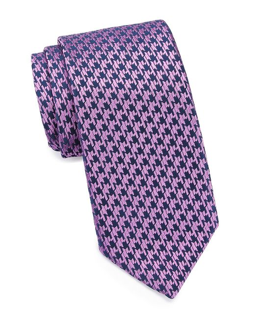 Charvet Houndstooth Jacquard Tie
