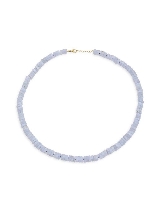 Jia Jia 14K Lace Agate Beaded Necklace