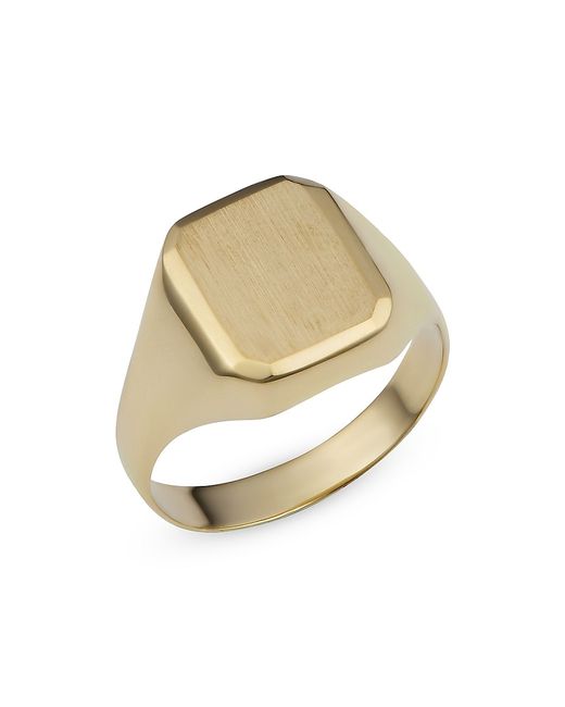 Oradina 14K Solid Gold The Duke Signet Ring