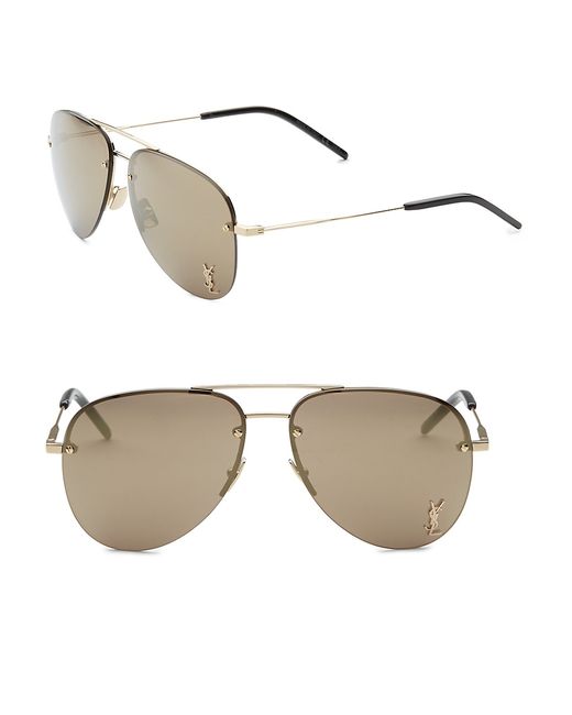 Saint Laurent 60MM Aviator Sunglasses