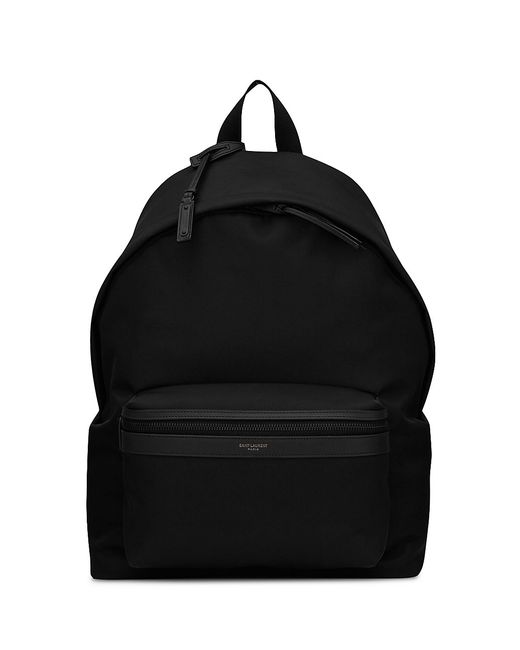 Saint Laurent City Backpack In Econyl Smooth Leather And