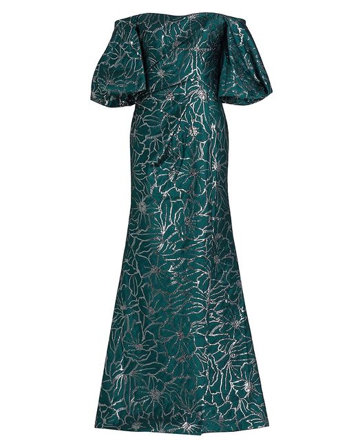 Rene Ruiz Collection Puff-Sleeve Gown