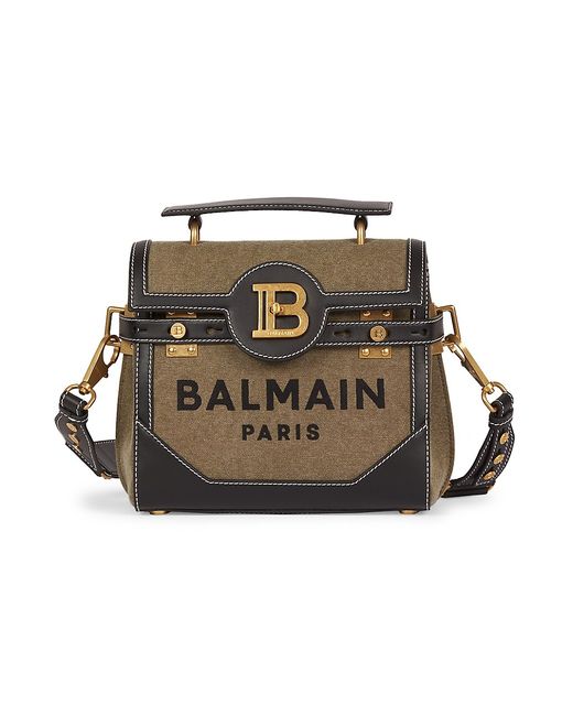 Balmain B-Buzz 23 Leather Top Handle Bag