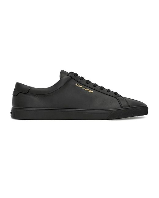 Saint Laurent Andy Low-Top Leather Sneakers