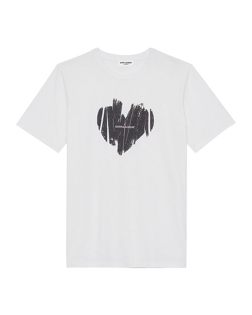 Saint Laurent Heart Logo T-Shirt