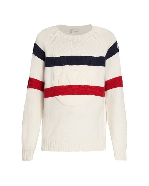 Moncler Stripe Wool Cashmere-Blend Sweater
