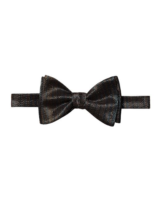 Eton Metallic Stripe Bow Tie