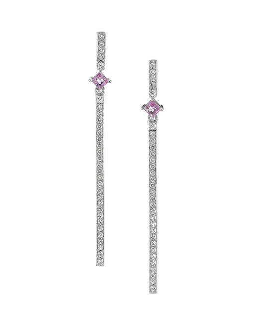 Stephanie Gottlieb 14K 0.37 TCW Diamond Sapphire Drop Earrings