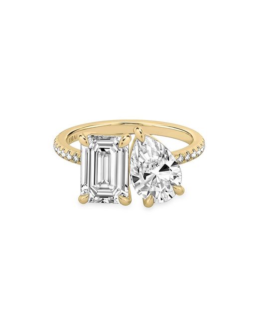 Vrai Toi Et Moi 18K Yellow 3.5 TCW Lab-Grown Diamonds Engagement Ring