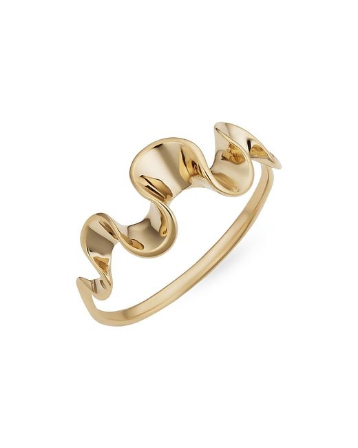 Oradina 14K Solid Gold Ribbon Ring