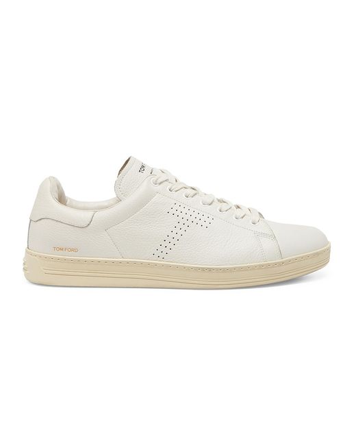Tom Ford Grain Leather Low-Top Sneakers