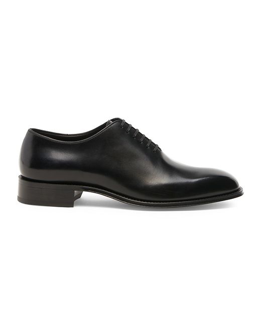 Tom Ford Burnished Leather Lace-Up Oxfords