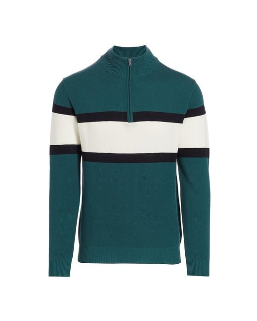Saks Fifth Avenue COLLECTION Rugby Striped Sweater