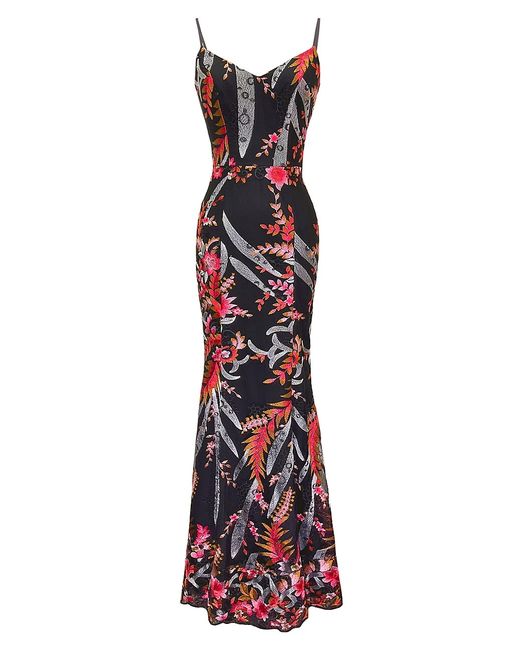 Dress the population Giovanna Floral Mermaid Gown