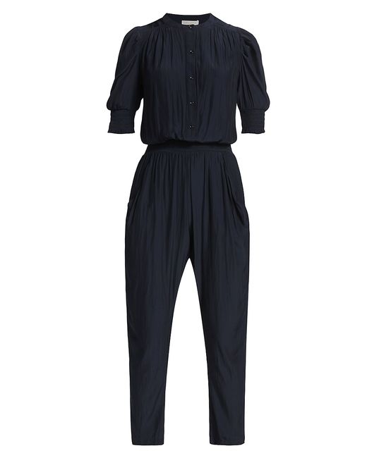 Ramy Brook Tracey Button-Front Crop Jumpsuit