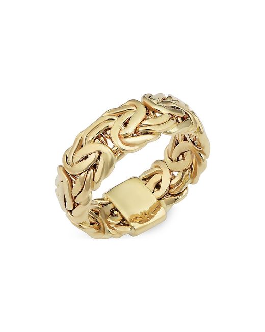 Oradina 14K Solid Gold Byzantine Band Ring