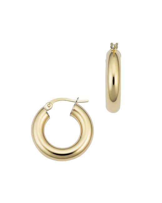 Oradina 18K Solid Gold Everything Bold Hoops