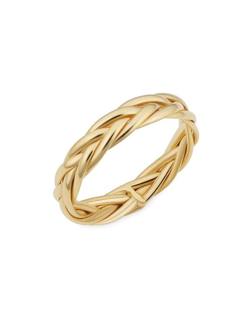 Oradina 14K Solid Gold Caesar Ring
