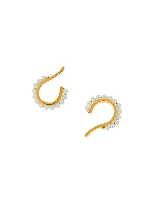 Misho Mythologies Collection Bora 22K Gold-Plated Pearl Ear Cuff Set