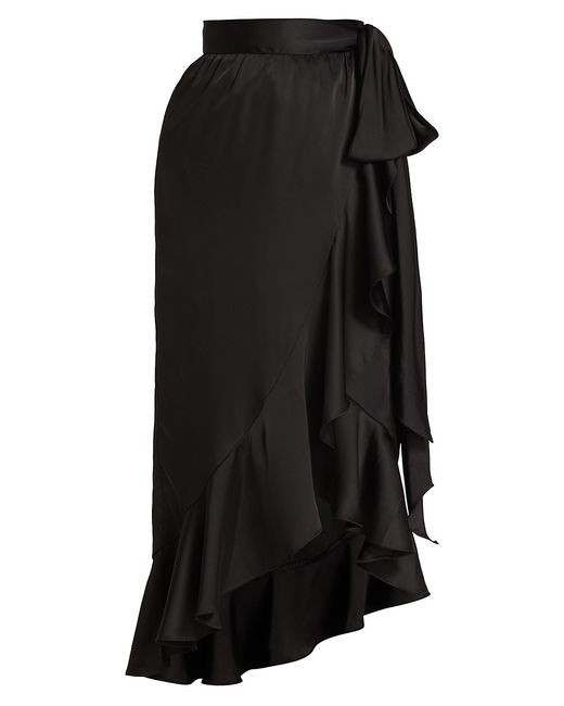 Mac Duggal High-Low Wrap Midi-Skirt