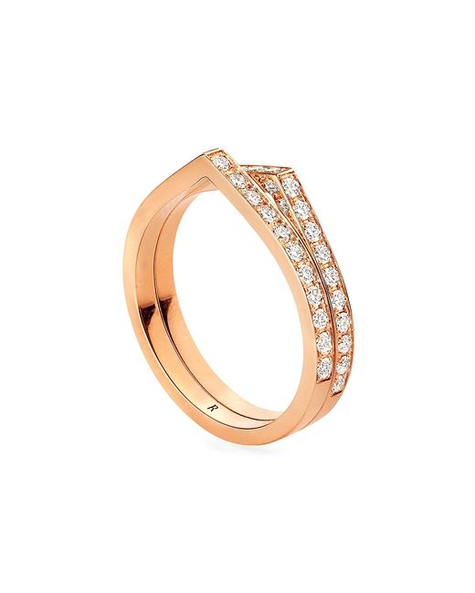 Repossi Antifer 18K Gold 0.52 TCW Diamond Double Ring