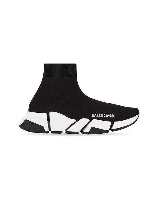 Balenciaga Speed 2.0 Recycled Knit Sneaker With Bicolor Sole