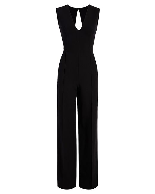 Another Tomorrow Wool-Blend Sleeveless Jumpsuit