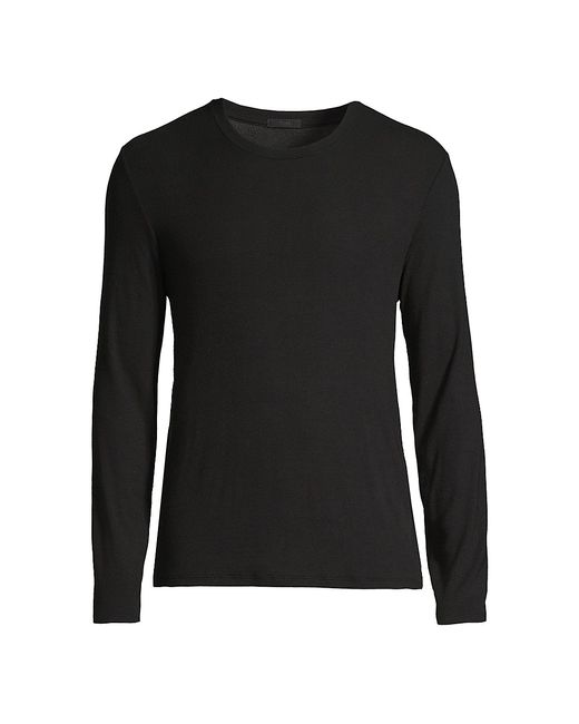 ATM Anthony Thomas Melillo Rib-Knit Modal Long-Sleeve T-Shirt