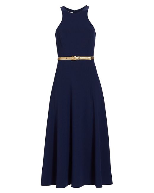 Michael Kors Collection Sleeveless Belted Midi-Dress